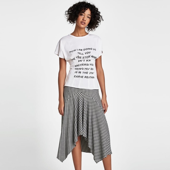 Zara Tops - Zara Corset T-Shirt Graphic Tee - NWT *HOST PICK*
